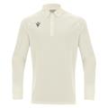 Hutton Shirt LS OFFWHT XXS Teknisk langarmet poloskjorte